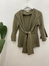 Load image into Gallery viewer, Tie Up Linen Jacket

